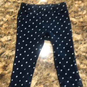 Oshkosh 9m girls polka dot jeans